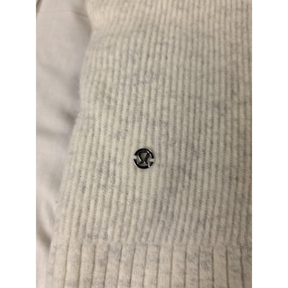 Lululemon Sweater Womens Small White Ribbed Knit Long Sleeve Tunic Pullover - Picture 5 of 9